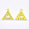 Spray Painted Alloy Pendants PALLOY-S122-03C-2