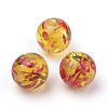 Resin Imitation Amber Beads RB660Y-6mm-2-1