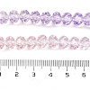 Transparent Painted Glass Beads Strands DGLA-A034-T6mm-A05-4