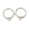 Brass Hoop Earring Findings KK-L211-021P-1