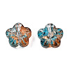 Transparent Spray Painted Glass Beads GLAA-N035-029-G01-2