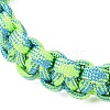 7 Inner Cores Polyester & Spandex Cord Braided Bracelets for Men Women BJEW-JB12571-03-3