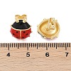 Brass Stud Earrings EJEW-C134-02G-5