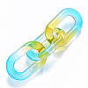 Two Tone Transparent Acrylic Linking Rings OACR-S036-006B-N02-2