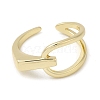 Brass Open Cuff Rings RJEW-Q778-52G-2