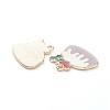 Alloy Enamel Pendants ENAM-M044-01KCG-A-2