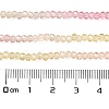 Transparent Painted Glass Beads Strands X1-DGLA-A034-T1mm-A09-3