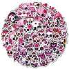 Gothic Pink Skeleton PP Waterproof Stickers PW-WG64FFD-01-2