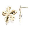 Brass Stud Earring Findings X-KK-T056-24G-NF-2