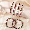 Natural Mixed Wealth Stone Beaded Stretch Bracelets BJEW-D446-B-39-5