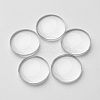 20MM Half Round Clear Transparent Glass Cabochons X-GGLA-G007-1