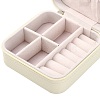 Imitation Leather Jewelry Zipper Box LBOX-T001-01A-2