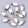 Natural Freshwater Shell Charms SHEL-N026-46-1