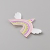 PVC Plastic Cabochons SIL-WH0019-15H-2