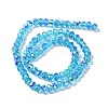 AB Color Plated Transparent Electroplate Beads Strands X-EGLA-H104-06H-2