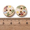 2-Hole Printed Opaque Resin Buttons RE-CBABDF1-20-3