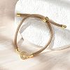 Adjustable Nylon Cord Bracelets BJEW-C096-01G-15-1
