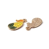 Alloy Enamel Pendants ENAM-CJC0003-33-2