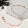 Brass Heart Link Bracelets for Women BJEW-G735-07RG-2