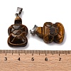 Natural Tiger Eye Pendants G-B127-06P-07-3