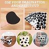 Felt Messy Dots Self-Adhesive Stickers DIY-WH0043-31-3