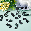  180Pcs 3 Style PP Plastic Display Snap Hooks FIND-NB0002-90B-5