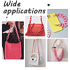 Acrylic Curban Chain Bag Straps FIND-WH0128-04-4