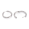 201 Stainless Steel Huggie Hoop Earrings EJEW-O095-05-13-3
