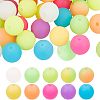 SUPERFINDINGS 60Pcs 10 Colors Luminous Silicone Beads SIL-FH0001-02-1