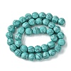 Dyed Synthetic Turquoise Beads Strands G-H023-A09-01-3