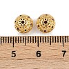 Brass Micro Pave Cubic Zirconia Beads KK-F910-05G-3