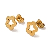 PVD Vacuum Plating 304 Stainless Steel Stud Earrings EJEW-Z040-40G-1