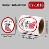 120 Round Paper Christmas Cartoon Sticker Rolls DIY-M070-09E-1