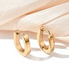 304 Stainless Steel Polishing Effect Hoop Earrings EJEW-M001-38G-1