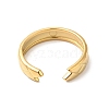 Ion Plating(IP) 304 Stainless Steel Scale Pattern Open Cuff Ring for Men Women RJEW-I085-16G-3