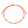 12Pcs Adjustable Summer Seed Beaded Bracelets Sets JD5080-5