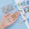 110Pcs 22 Styles Tibetan Style Alloy Pendants FIND-DC0005-79-3