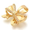 Brass Micro Pave Cubic Zirconia Charms KK-S049-17G-2