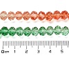 Transparent Painted Glass Beads Strands DGLA-A034-T8mm-A04-3