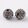 Polymer Clay Rhinestone Beads RB-C1438-10mm-A12-2