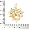 Brass Micro Pave Cubic Zirconia Pendants KK-U053-12G-3