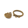 Tibetan Style Kitten Theme Alloy Toggle Clasps MLF5053Y-3