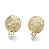 Surface Asperities Alloy Stud Earring Findings PALLOY-T064-56LG-RS-1