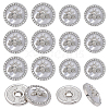 14Pcs 2 Styles Resin Shank Buttons BUTT-ME0001-46-1