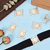 6 Sets Zinc Alloy Side Release Buckles FIND-BC0019-63LG-4