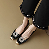 WADORN 4Pcs 2 Styles Square/Rectangle Alloy Rhinestone Detachable Shoe Buckle Clips AJEW-WR0002-31P-6