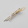 Brass Collar Tie Clips with Chain for Men PW-WG33487-05-1