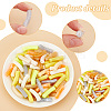   100Pcs 10 Styles Opaque Acrylic Beads MACR-PH0001-72A-4