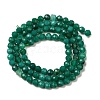 Natural Green Onyx Agate(Dyed & Heated) Beads Strands G-D347-A04-4mm-3