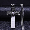 Non-Tarnish 304 Stainless Steel Pendant Necklaces NJEW-H015-08P-1